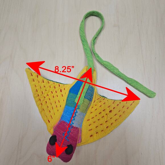 Stuffed Animal Toys Handmade Natural Cotton Fabric and Safety Tested | Manta Ray - Picture 3 of 3